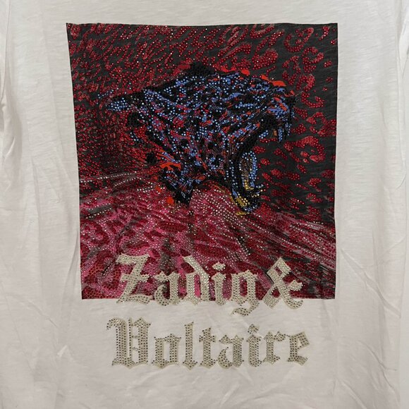 Zadig & Voltaire Antonia Tiger Tee Worn once M - Picture 2 of 9